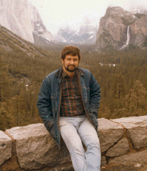 Miller during a trip to Yosemite with Avis Boutell after marrying in 1983.