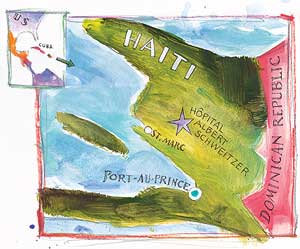 Haiti Map Illustration