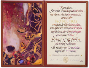 The Nobel diploma